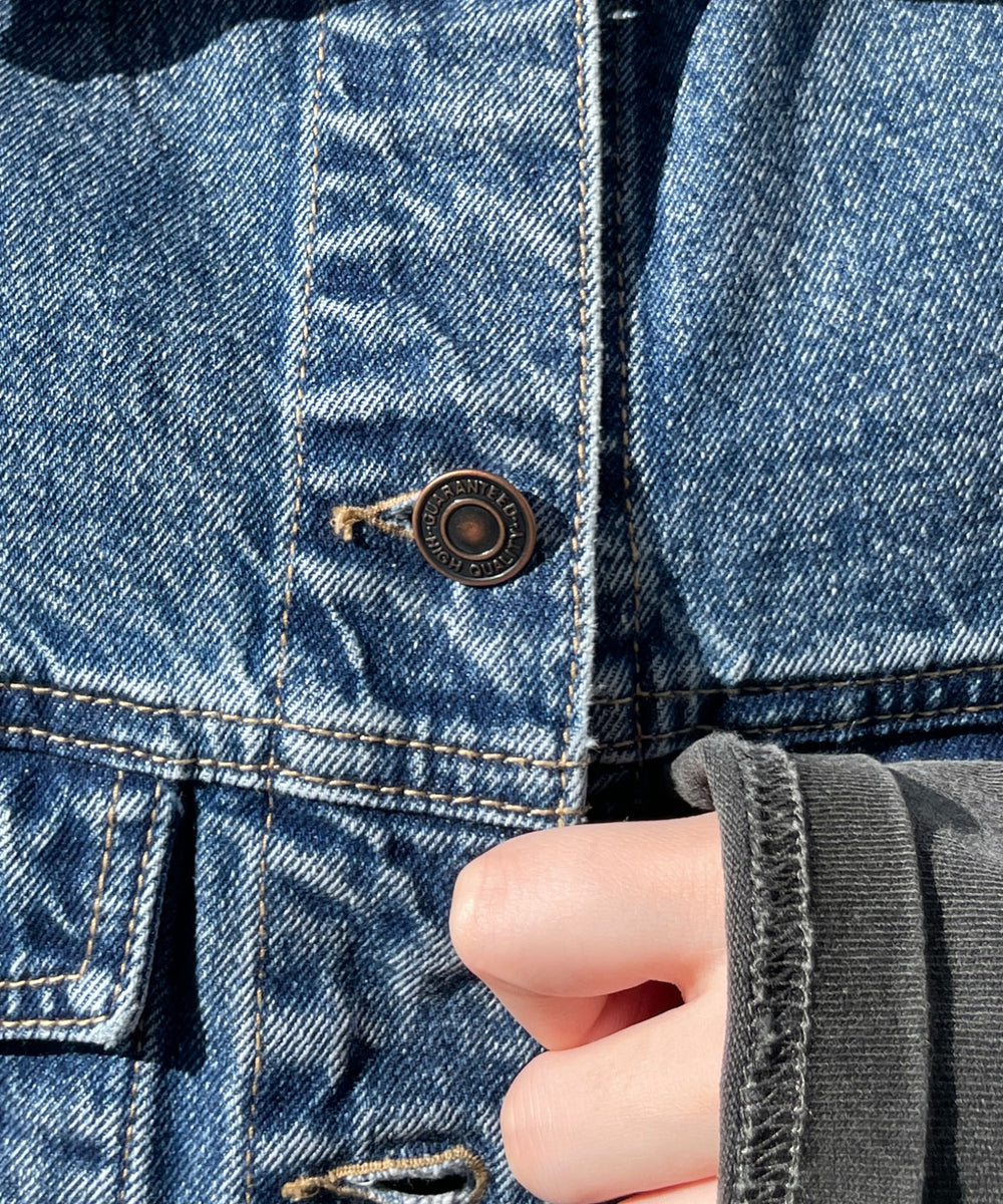 デニムショートベスト