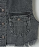 デニムショートベスト