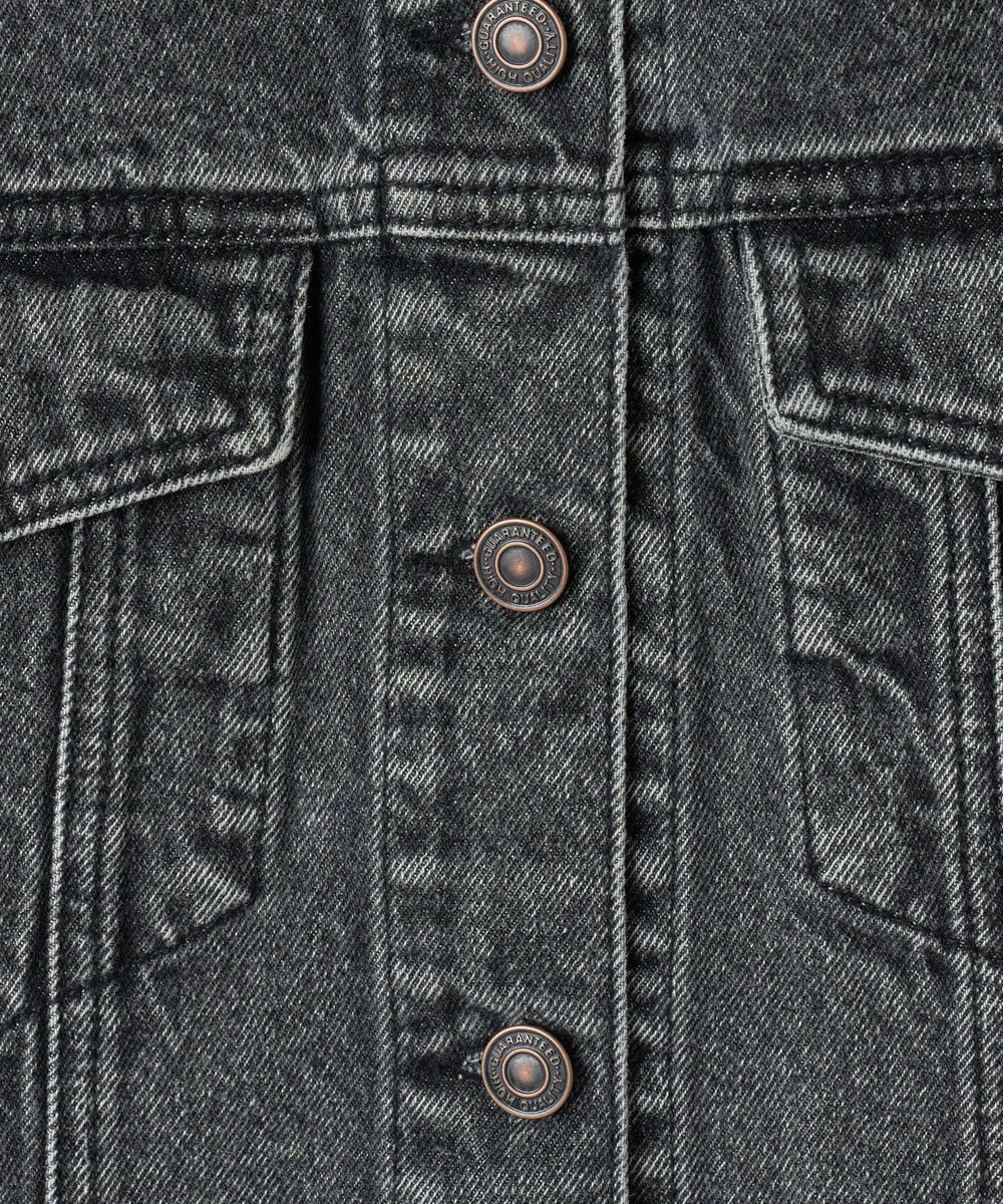 デニムショートベスト