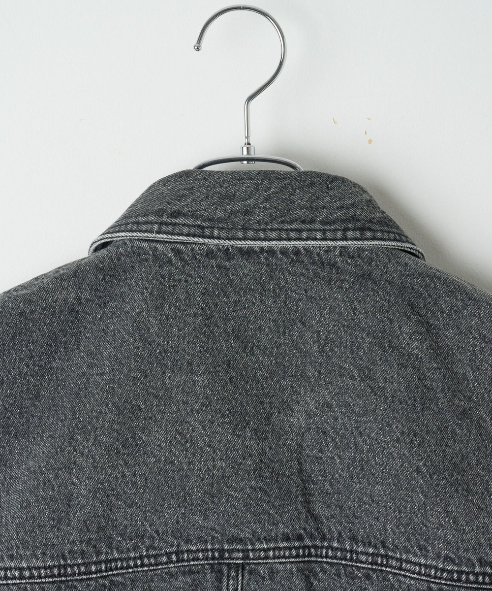 デニムショートベスト