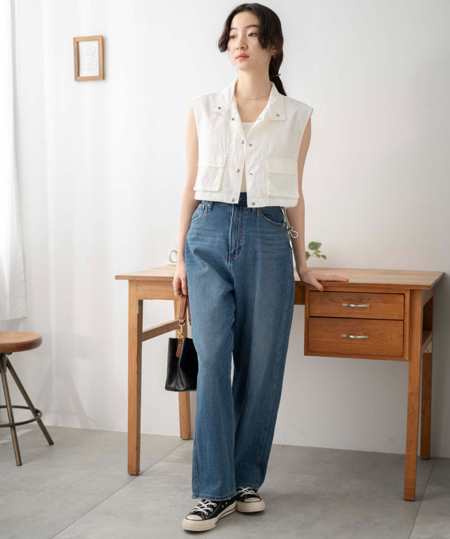 ホワイト　モデル:163cm F着用