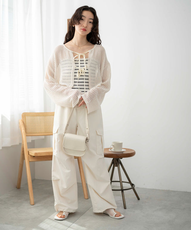 ホワイト モデル：163cm F着用