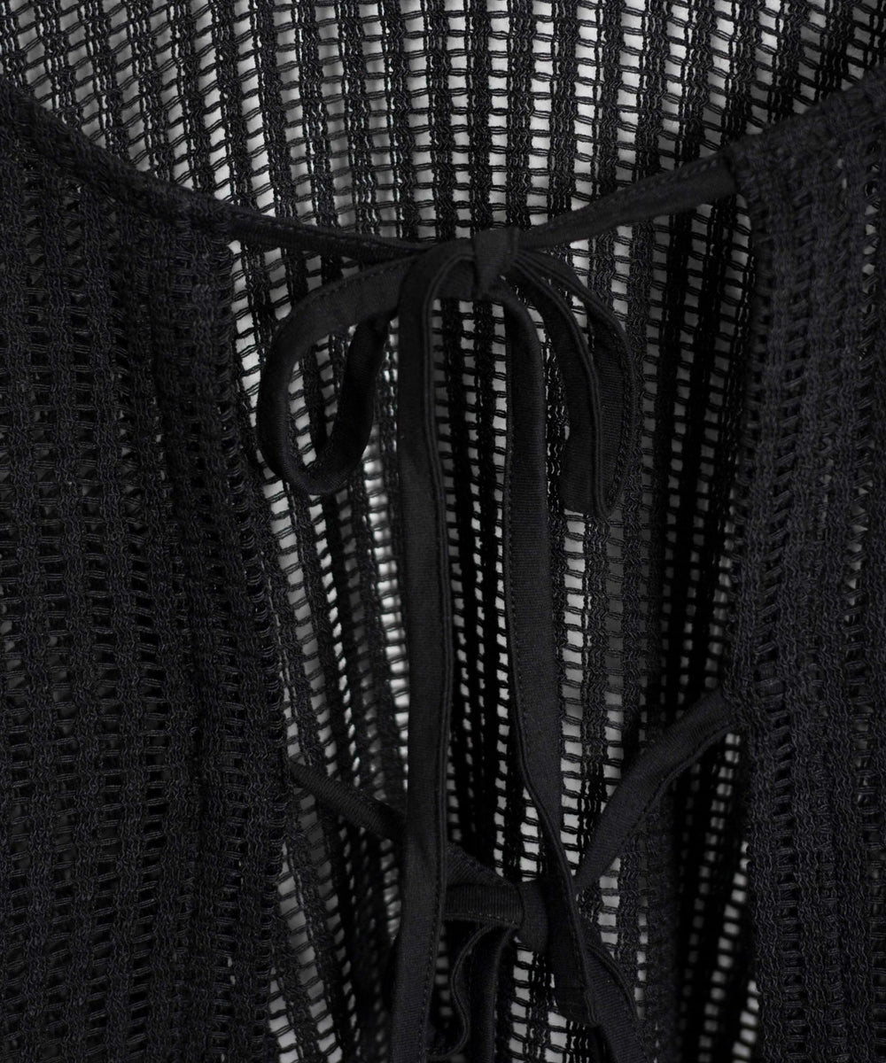 メッシュリボンカーディガン