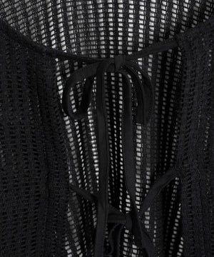 メッシュリボンカーディガン