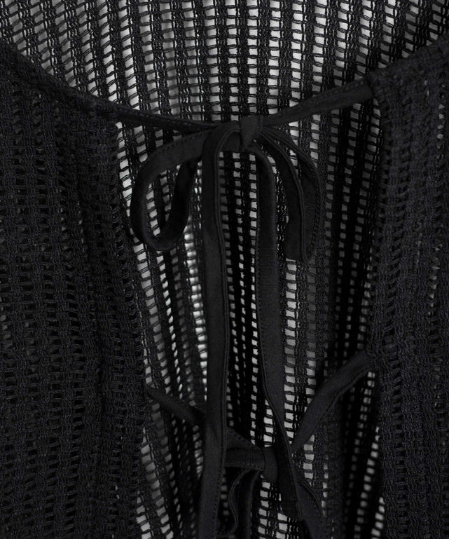 メッシュリボンカーディガン