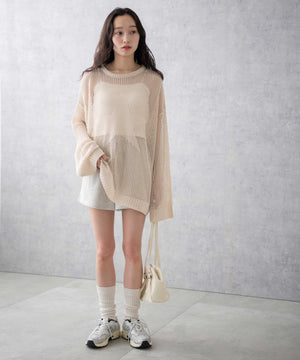 ホワイトアイボリー　モデル:161cm F着用