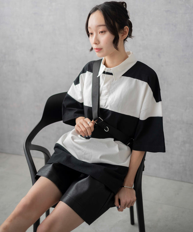 美品 24AW ヴィヴィアンウエストウッド ビッグピッチ ボーダー ラガーシャツ 美品 24AW ヴィヴィアンウエストウッド ビッグピッチ ボーダー ラガー