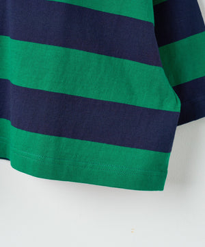 ワンポイント刺繍ラガーシャツ