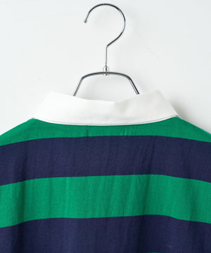 ワンポイント刺繍ラガーシャツ