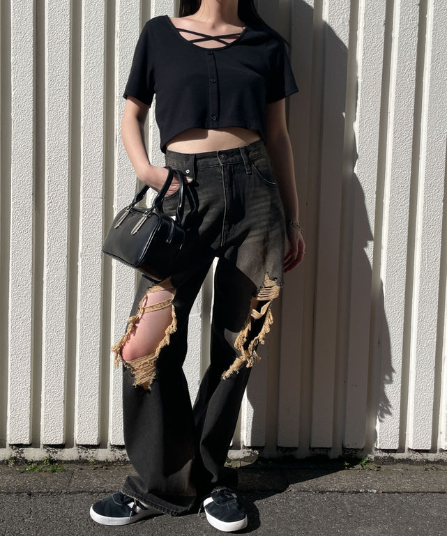 ブラック　モデル:155cm F着用