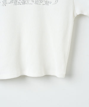 ラインストーンリブちびT