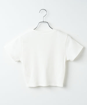 ラインストーンリブちびT