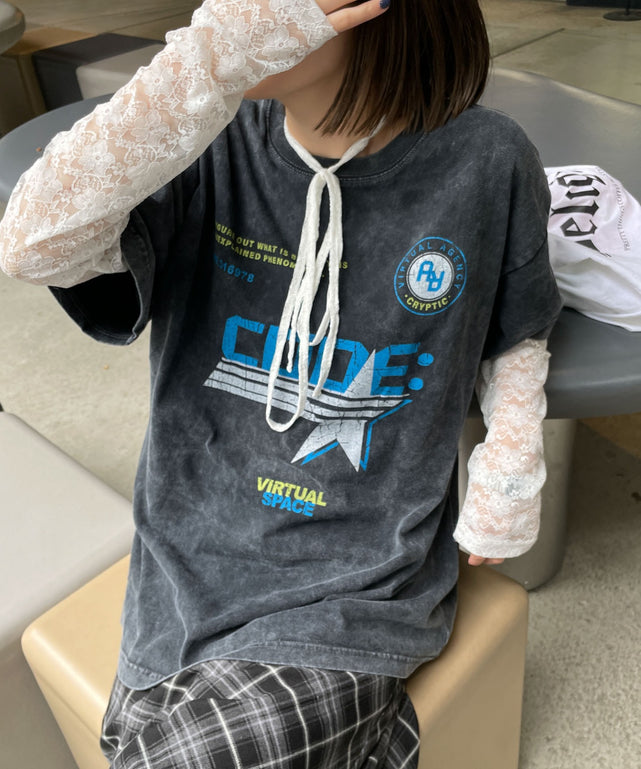 HANDMADEWORKS 2019  会場限定販売 シルエット TEE ヴィンテージウォッシュグラフィックTシャツ｜WEGO（ウィゴー