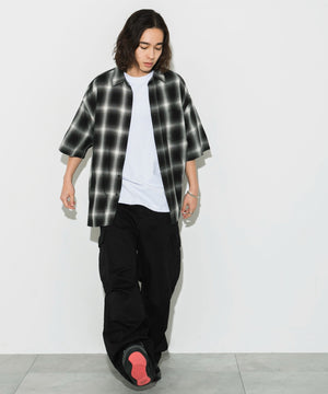 ブラック系チェック モデル：174㎝ L着用