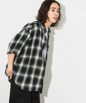 ブラック系チェック モデル：174㎝ L着用