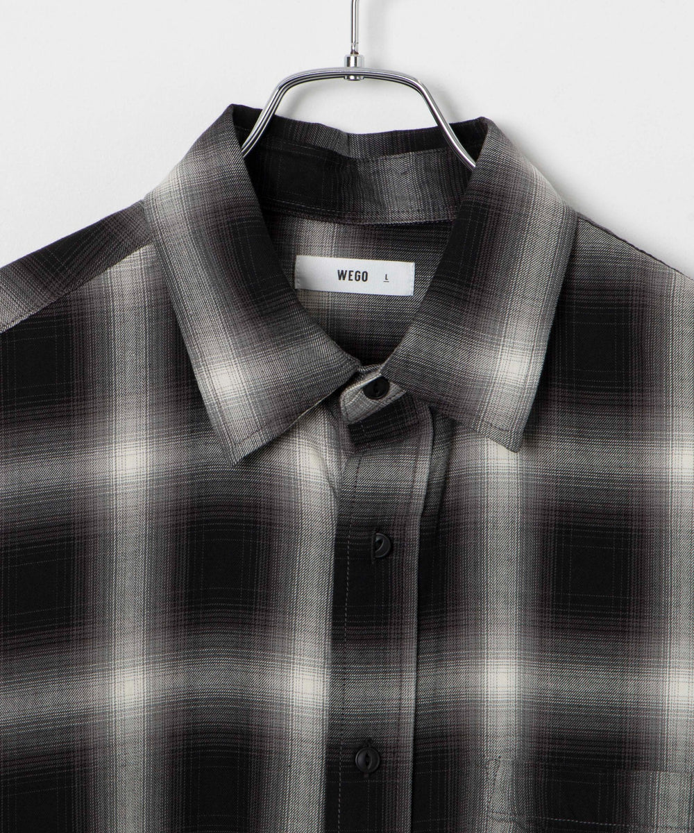 ブラック系チェック モデル：174㎝ L着用