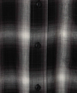 ホワイト系チェック モデル：174㎝ L着用