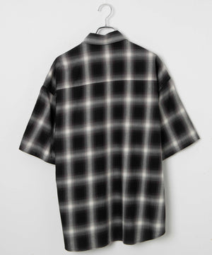 オンブレチェックシャツ（S）