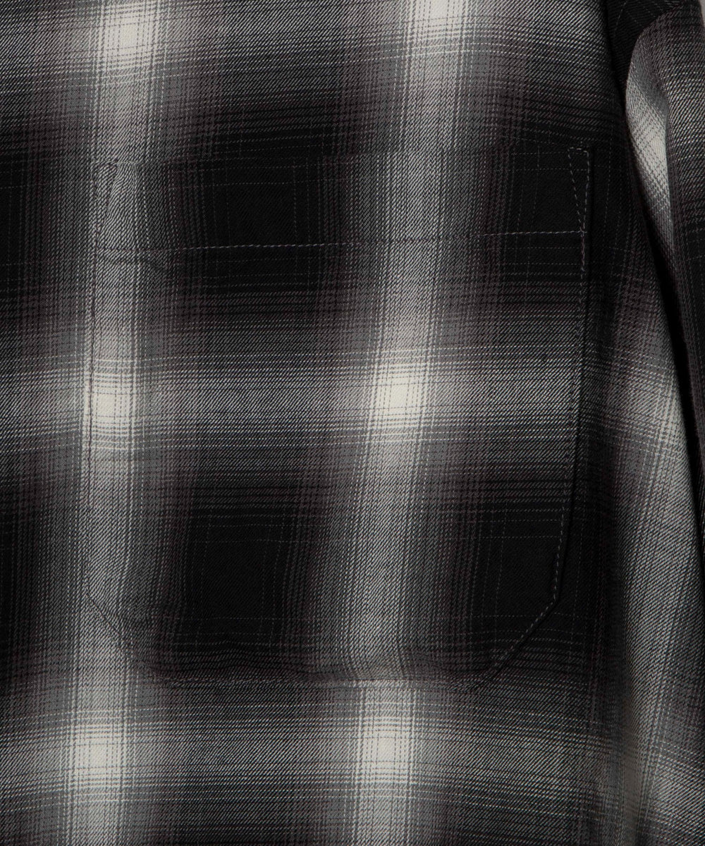 オンブレチェックシャツ（S）