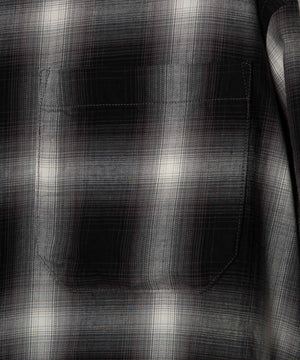 オンブレチェックシャツ（S）