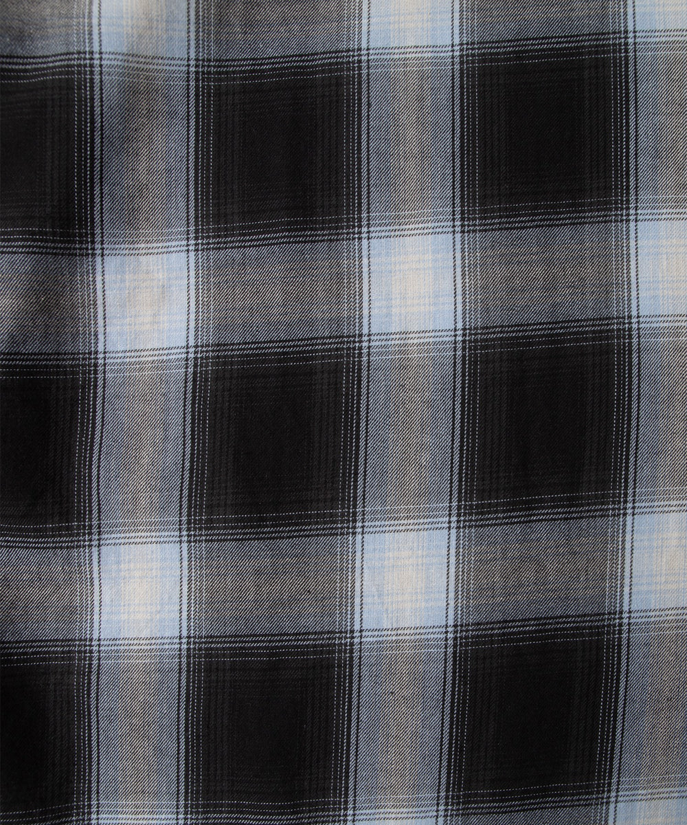 オンブレチェックシャツ（S）
