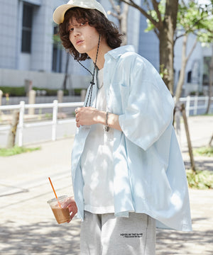 グリーン系ストライプ モデル：173cm L着用