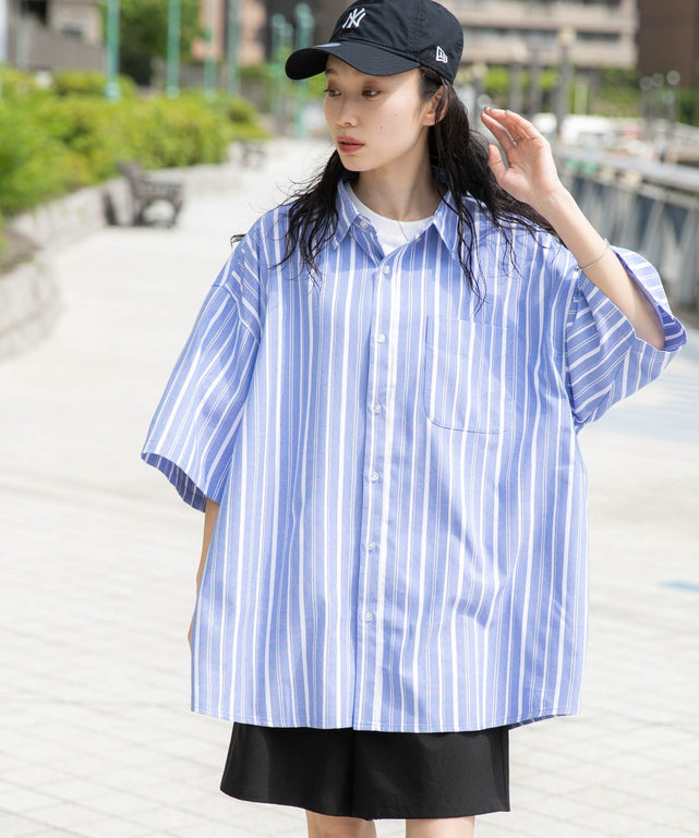 ブルーその他 モデル：161cm L着用