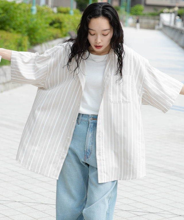 ベージュ モデル：161cm L着用