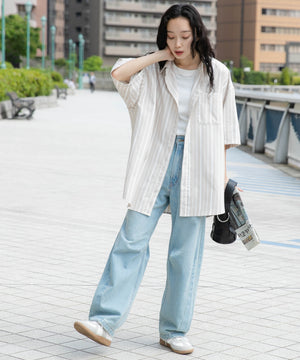 ベージュ モデル：161cm L着用