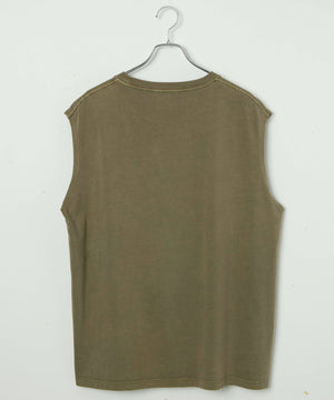 スリーブレスコットンT