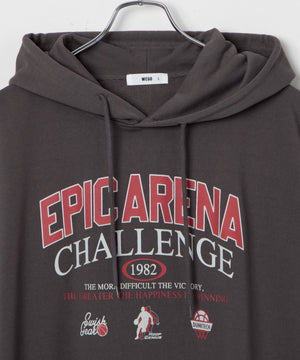 ロゴノースリーブパーカー