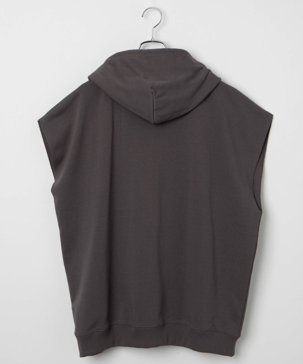 ロゴノースリーブパーカー