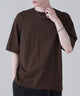 リラックスフィットコットンT/Dブラウン モデル：180cm L着用