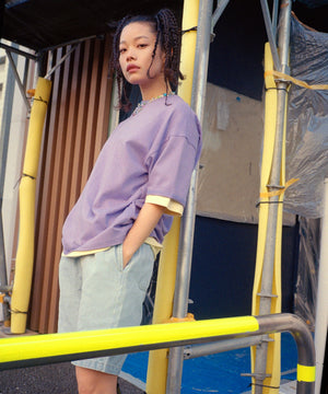 Lパープル S着用