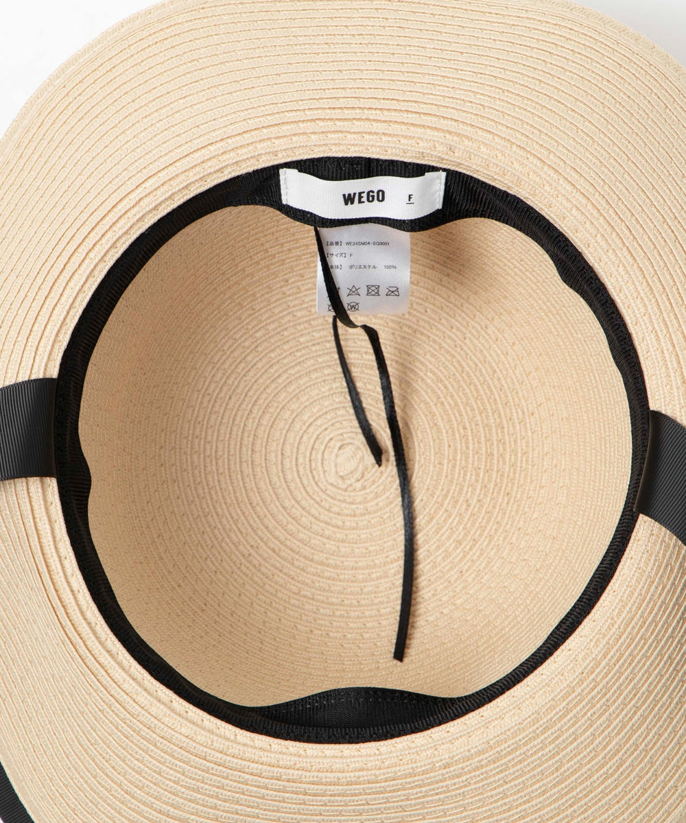 リボン付き雑材ハット