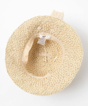 レースアップ雑材ハット