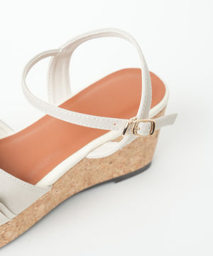 ウェッジソールフリルサンダル