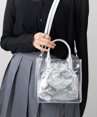 PU×リボン(シルバー) / F