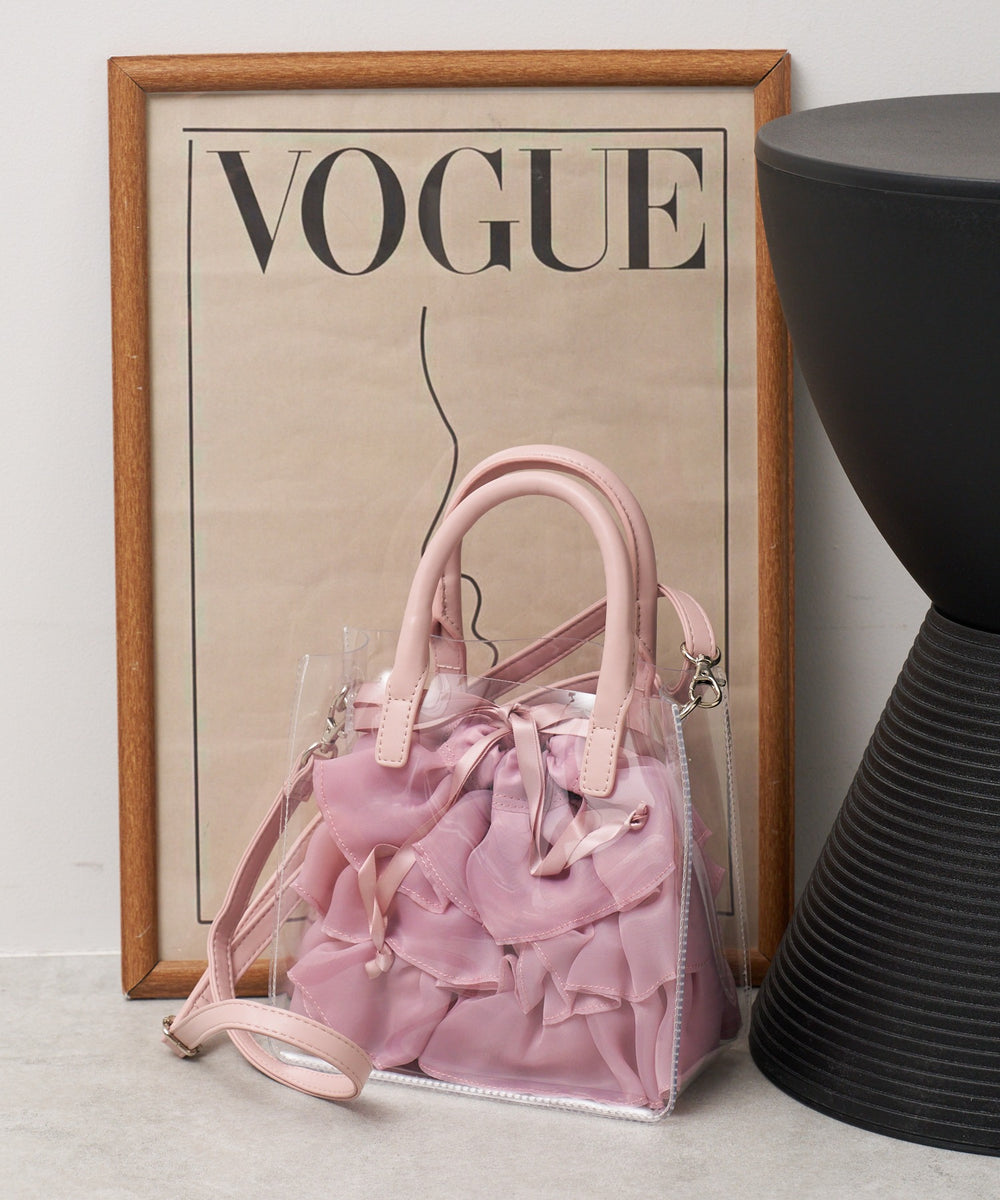 シアー×フリル(ピンク)