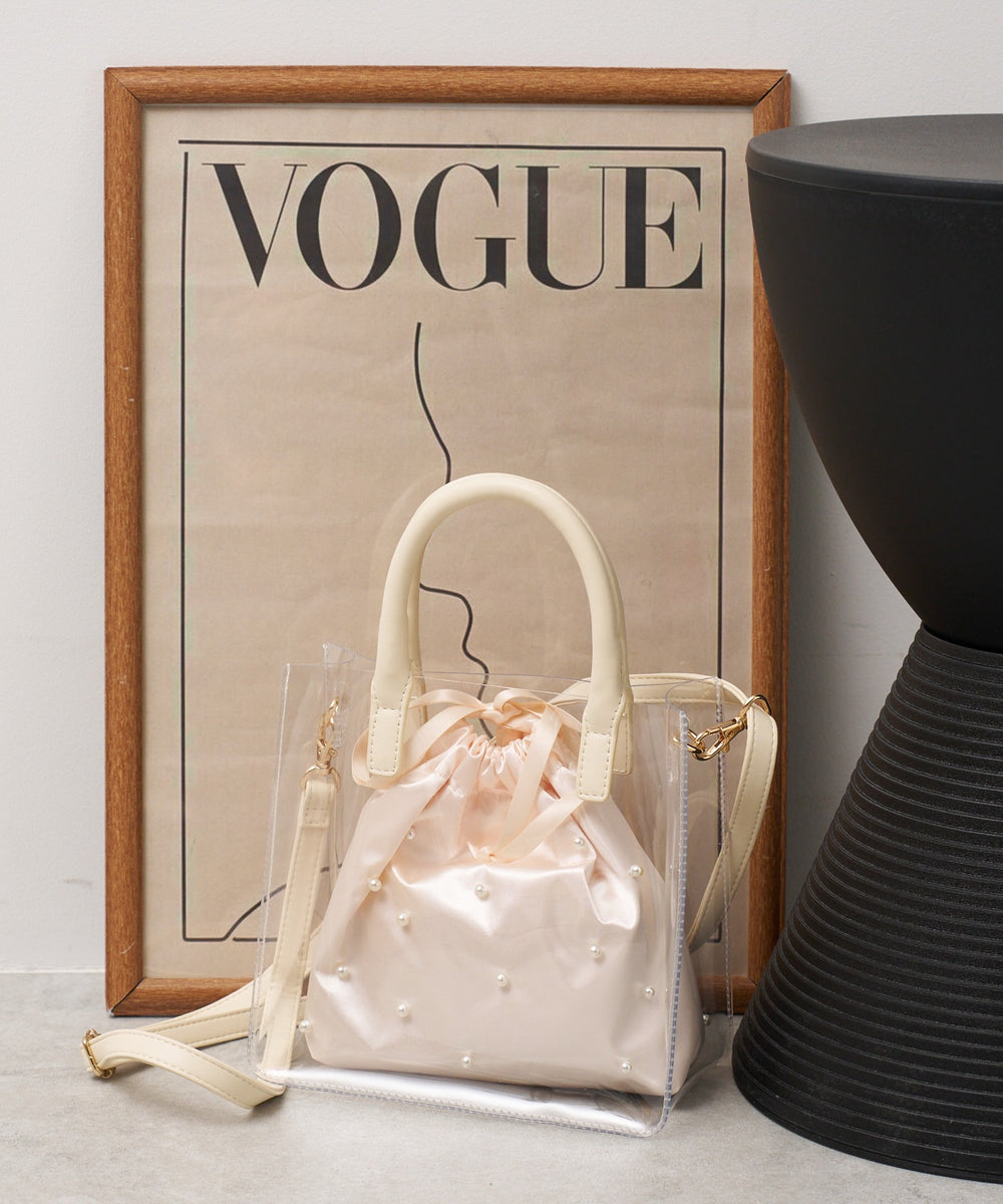 サテン×ビジュー(ホワイトその他)