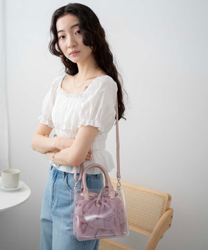 シアー×フリル(ピンク)