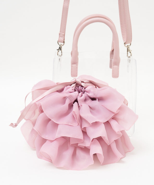 シアー×フリル(ピンク)