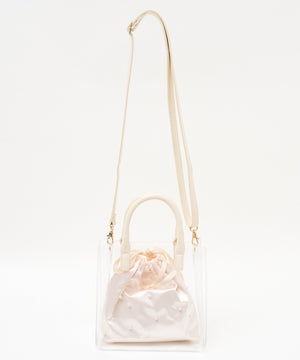 サテン×ビジュー(ホワイトその他)