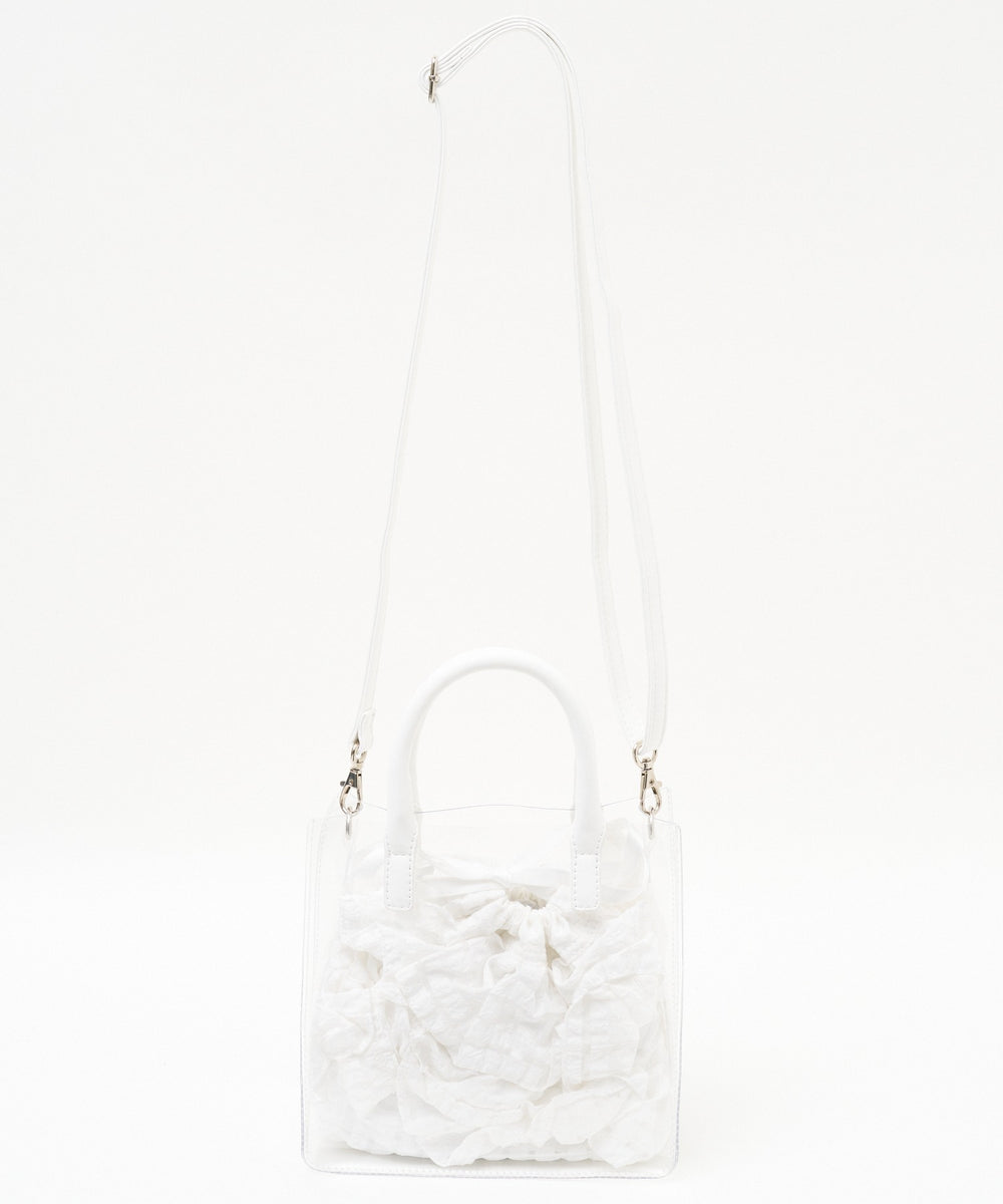 シアー×フリル　ホワイトギンガム(ホワイト)