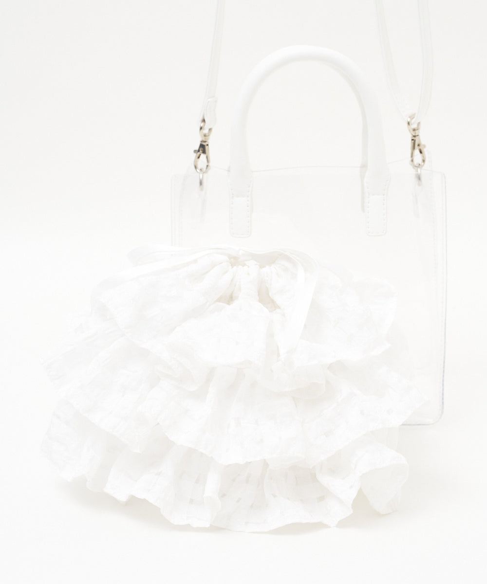 シアー×フリル　ホワイトギンガム(ホワイト)