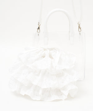 シアー×フリル　ホワイトギンガム(ホワイト)