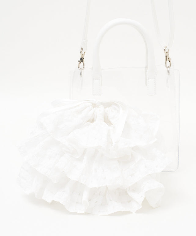 シアー×フリル　ホワイトギンガム(ホワイト)