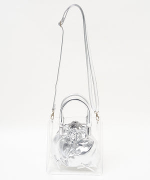 PU×リボン(シルバー)