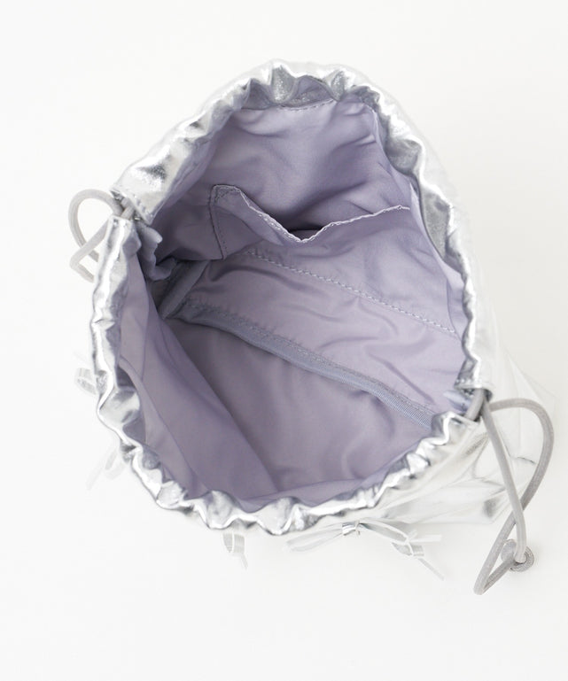 巾着付きクリアショルダー