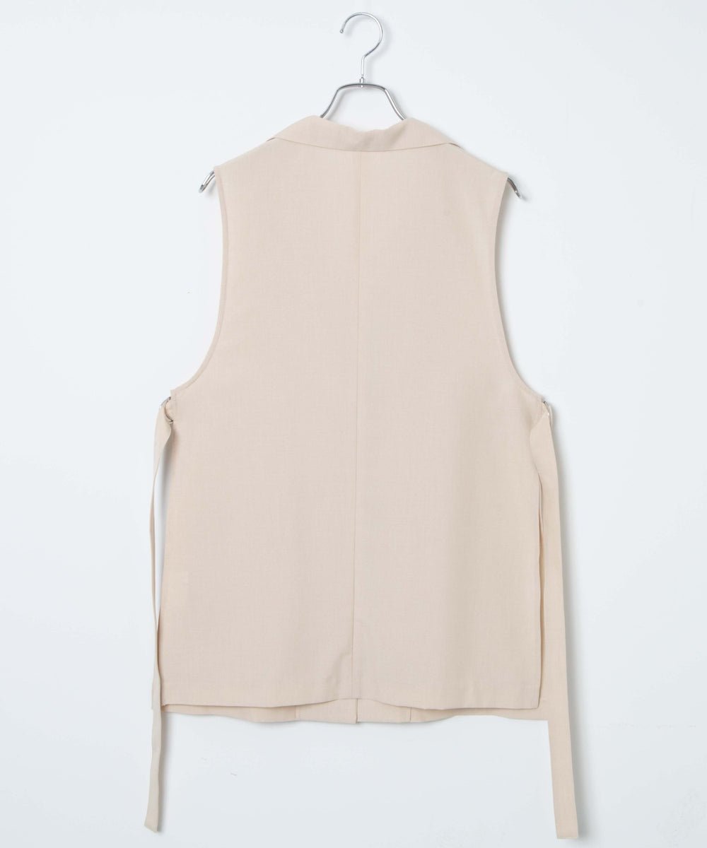 リネンライクサイドベルトベスト